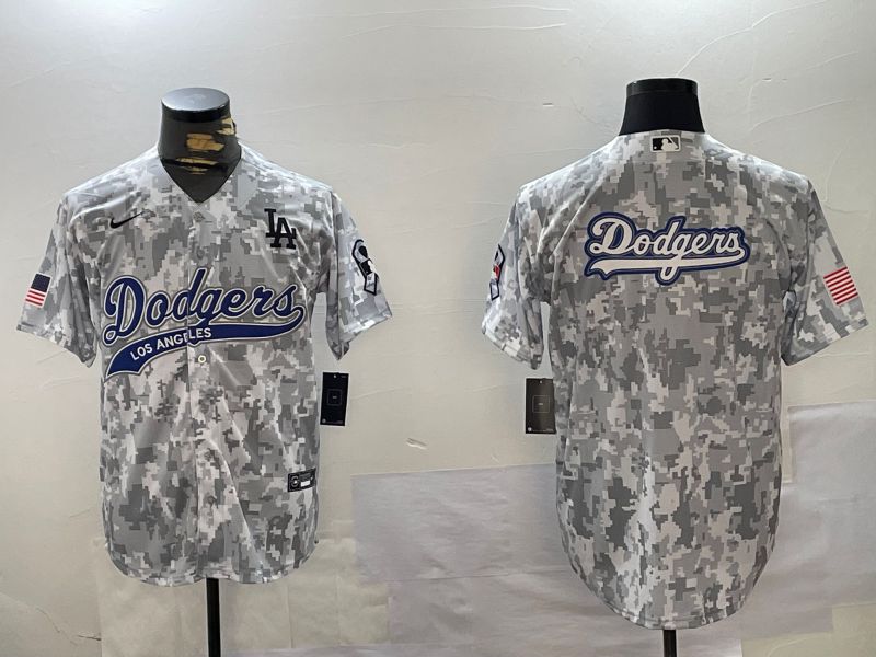Men Los Angeles Dodgers Blank Camo Joint Name 2024 Nike MLB Jersey style 5->los angeles dodgers->MLB Jersey